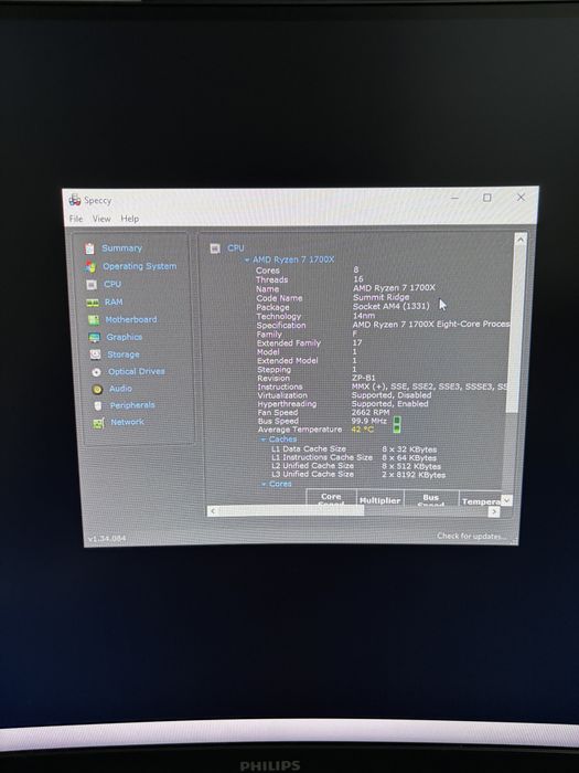 PC Gaming Ryzen 7 1700X / RX 580 8GB / 16GB RAM + Monitor Philips 27”