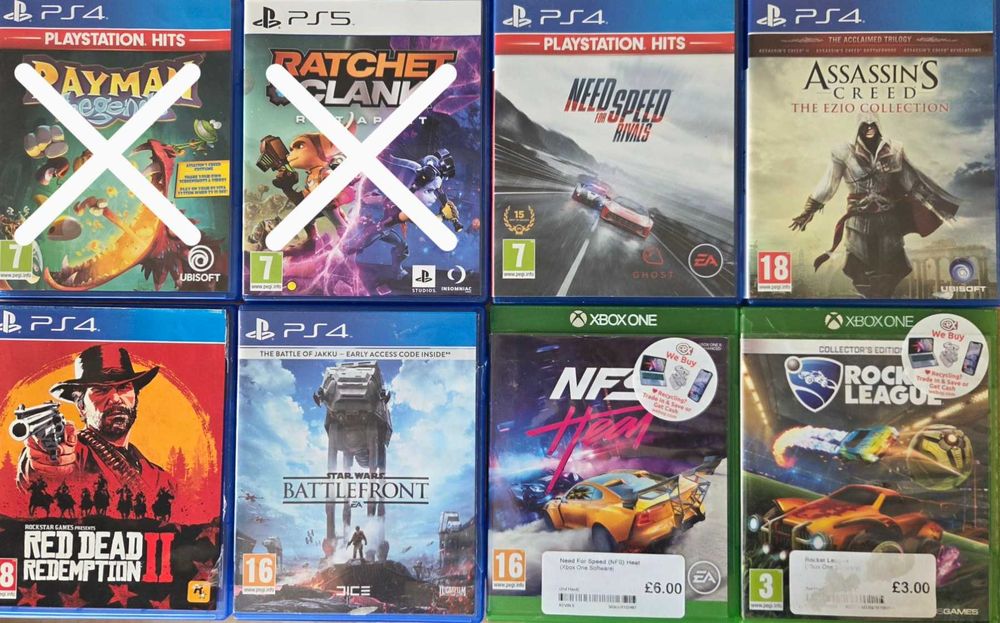 Игри за PlayStation 4, PlayStation 5 и Xbox
