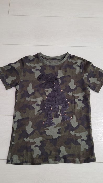 Tricou Next sequin 8 ani 128 cm nou fara eticheta