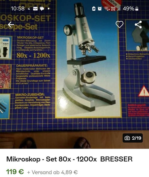 Optus Mikroskop Set Microscop hobby nou adus din Germania