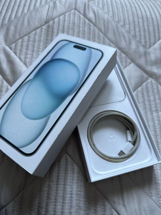 Айфон 15 плюс, синий, 256гб
