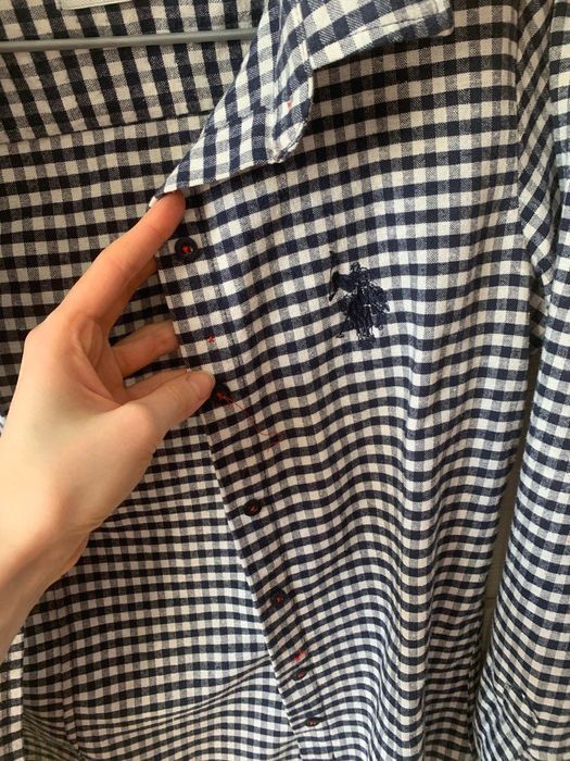 Клетчатая рубашка US Polo XS