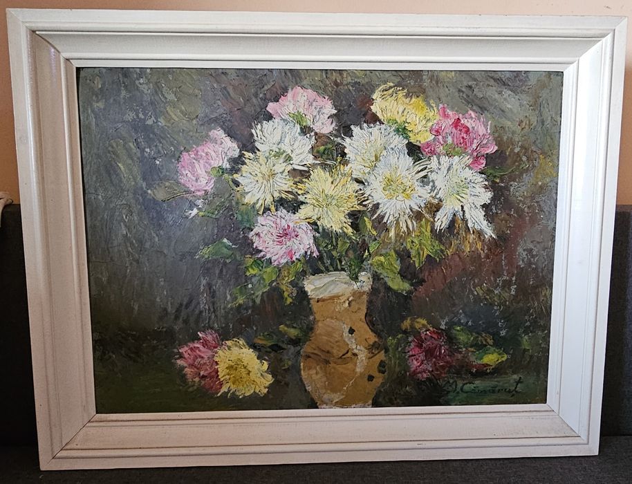 Tablou original – Flori în vază, semnat Mihai Cămăruț