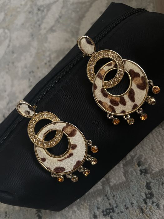 Серьги леопардовые