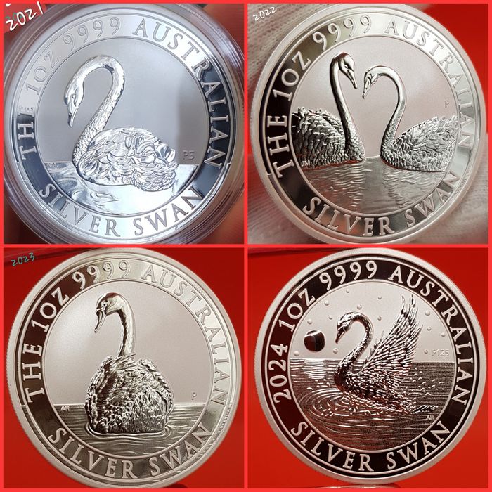 Perth Mint Lebada de Argint si Emu monede argint 999