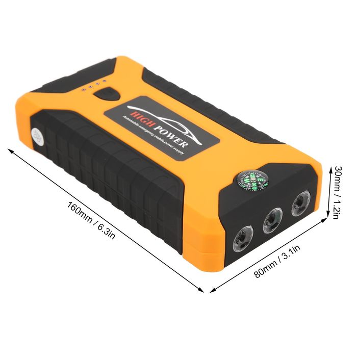 Комплект стартерно устройство,  Jump starter за кола + компресор.4 USB