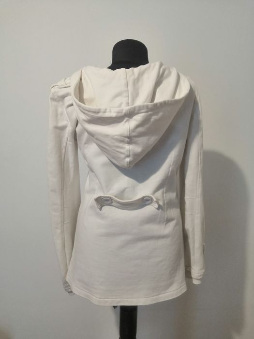 Jacheta alba trench coat white S