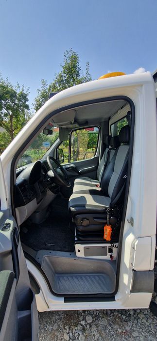 Volkswagen VW Crafter 2.0tdi 3 locuri și ladă basculabila + macara rotativă 2016 AC Posibilitate finanțare prin TBI Bank