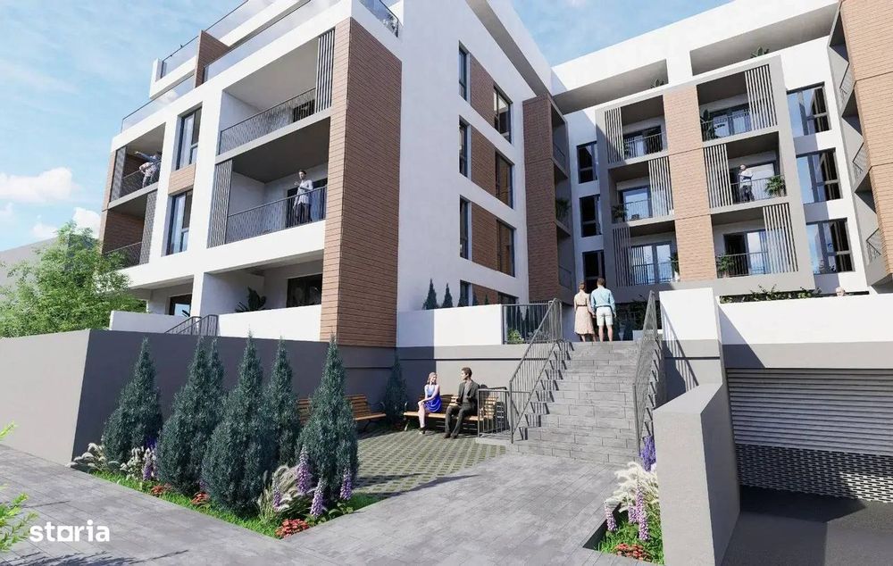 Apartament 2 camere cu gradina proiect nou zona Pallady