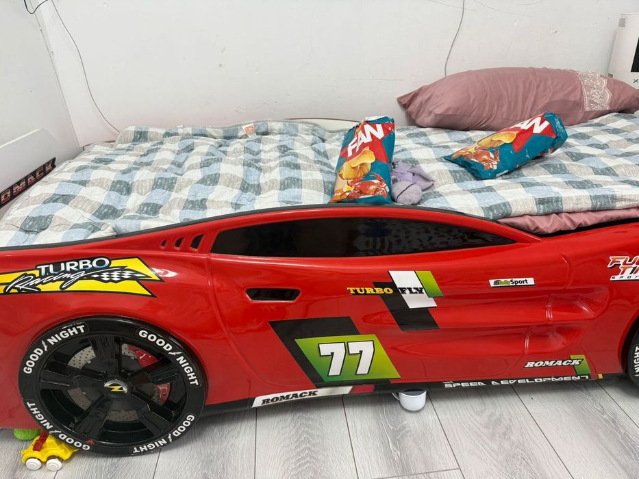 Детский кровать машина сатылады