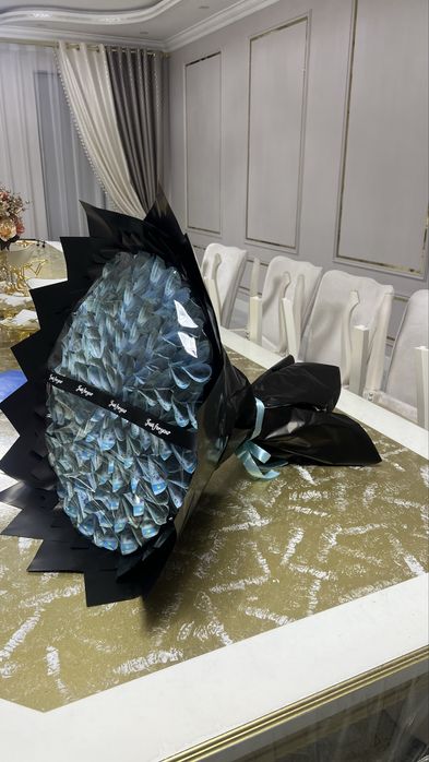 Бумажный Букет ақшадан жасалған гүл