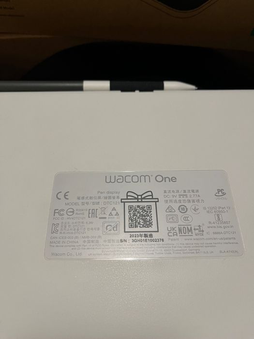 Дисплей таблет Wacom one pen 12