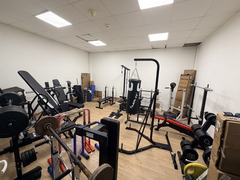 Pachet sala pt acasa, banca piept, Pliabila+bara haltera+gantere noi