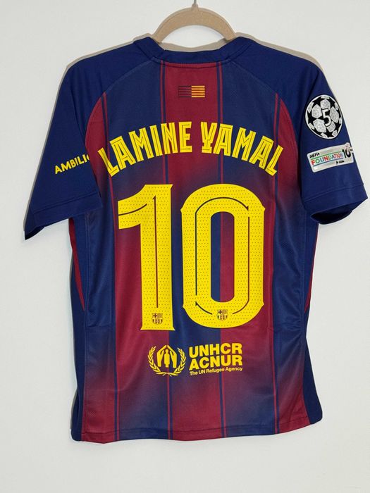 Tricou Barcelona Home 25/26 Raphinha Lamine Pedri Cancelo