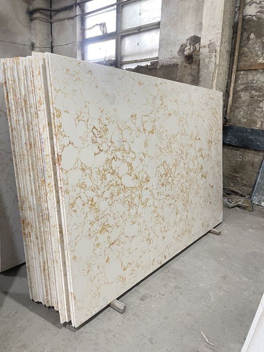 Искусственный мрамор для столешниц, ступеней, подоконников (кварц)