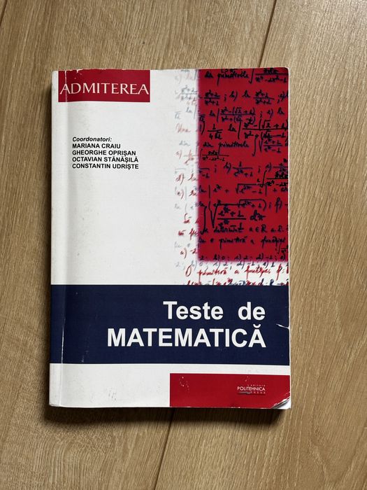 Culegere Politehnica admitere matematica