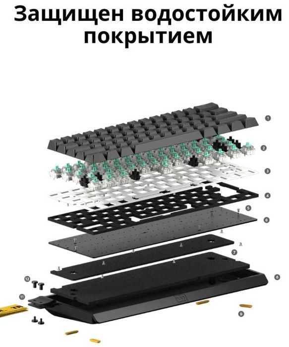 Клавиатура Wooting 60HE+ черный