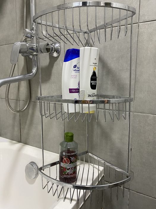 Угловая полка в ванную