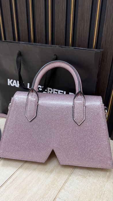 Karl Lagerfeld Бляскава чанта Icon