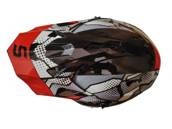 Каска Крос Мотор/Скутер/Бъги/Вело/АТВ с очила