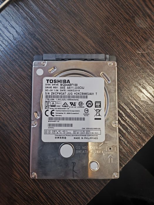Жёсткий диск hdd toshiba 1tb