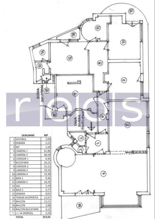 Vanzare Apartament Deosebit 5 Camere | 221Mp  | Blv Lascar Catargiu |