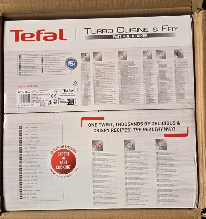 Oala sub presiune electrica Tefal Turbo Cuisine & Fry CY778830 sigilat