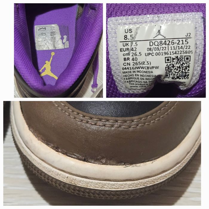 Adidas barbati Nike Air Jordan Mid 1 Palomino 42