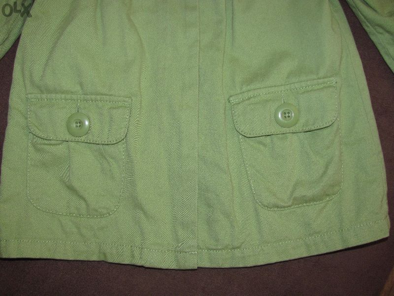 2бр. зелено пролетно-есенно палто/тренч на Next за 5-6 г и 7-8 г