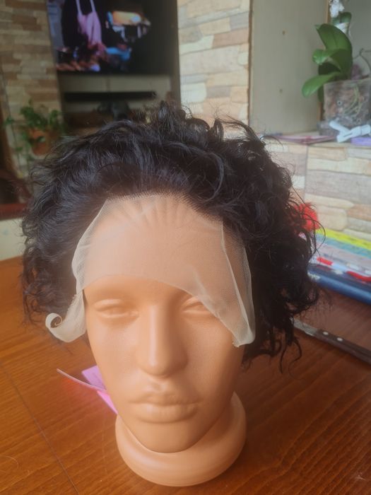 Перука къса, естествен косъм