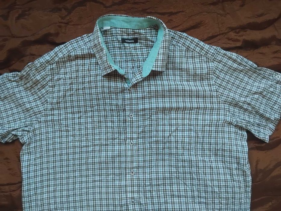 Walbusch оригинална голяма риза  XXXL размер, къс ръкав