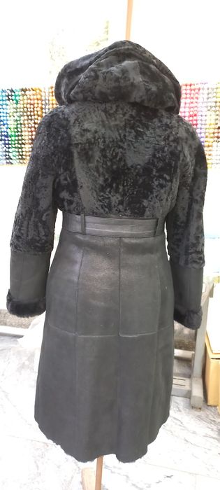 Дубленка  кожа 46 р.