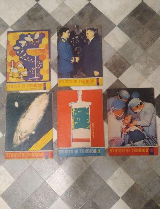 Lot Colecție 21 Reviste Știință și Tehnică 1979-1983 SF / Auto / Retro