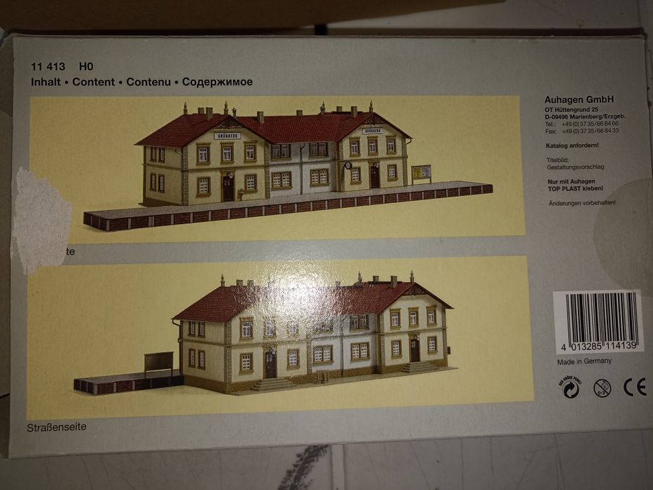 Auhagen 11413 diorama clădire gară 1:87
