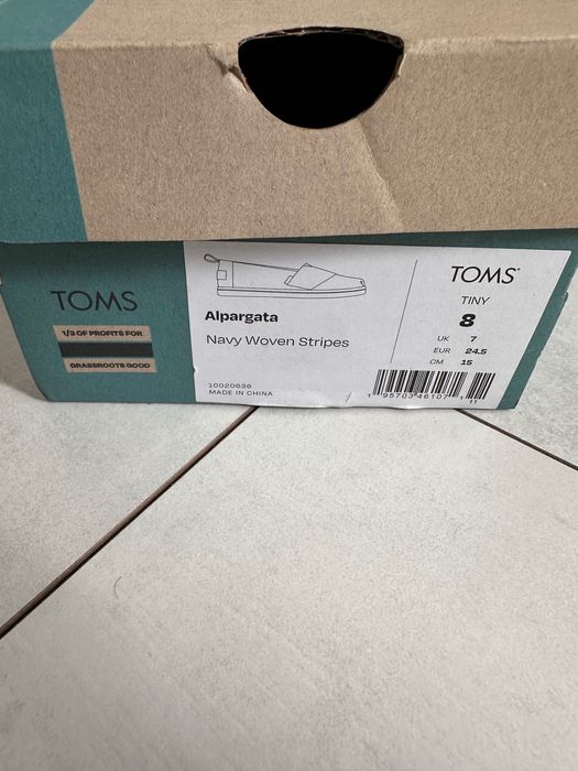 Espadrile copii Toms marime 24.5 Noi