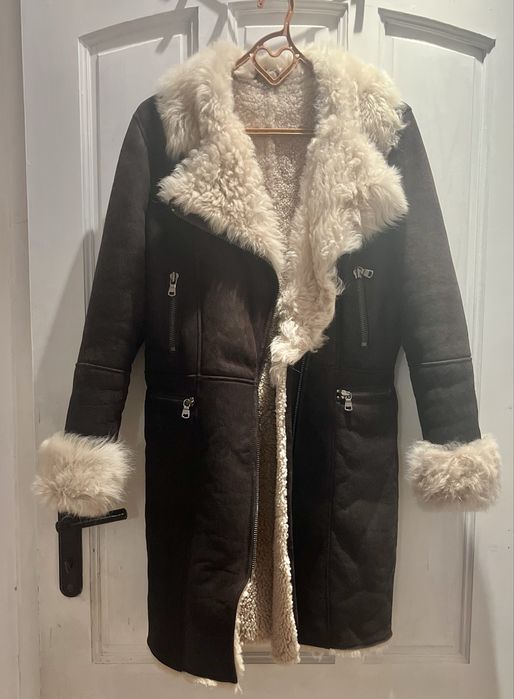 Дамско палто естествена кожа