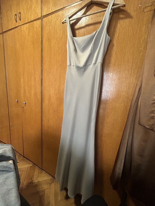 Дълга рокля резида/светлозелена за сватба/празник