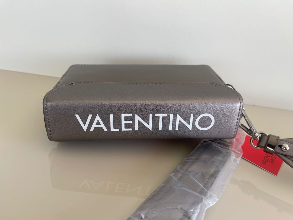 Valentino By Mario Valentino Meydani Мини Клъч дамска чанта-сребриста