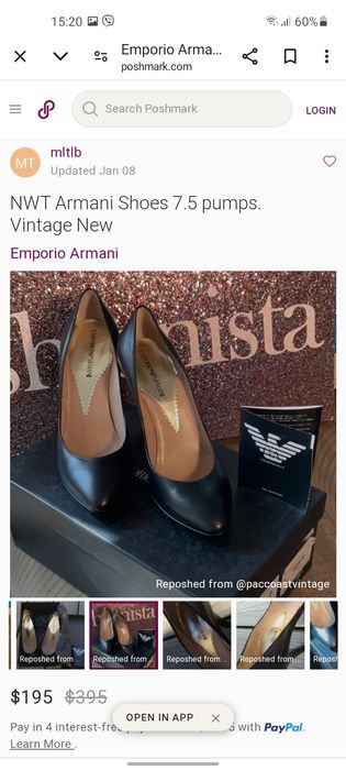 Emporio Armani дамски обувки 39 номер.