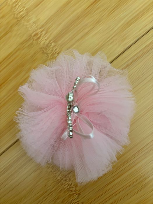 Заколка розовая Корона