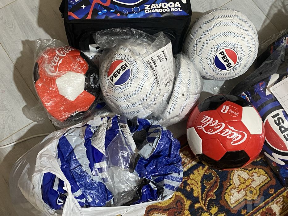 Мячи Пепси и Кола новые в пачке Pepsi Cola