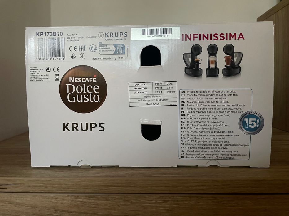 Кафемашина Krups Dolce Gusto KP173B10 INFINISSIMA