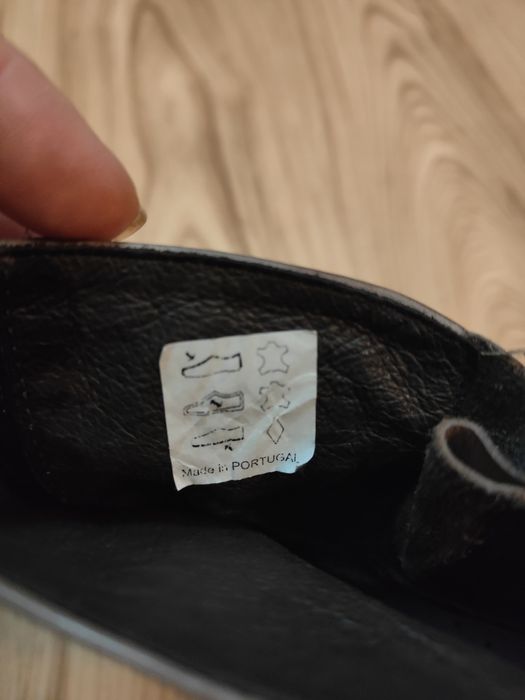 Botine gri piele naturala