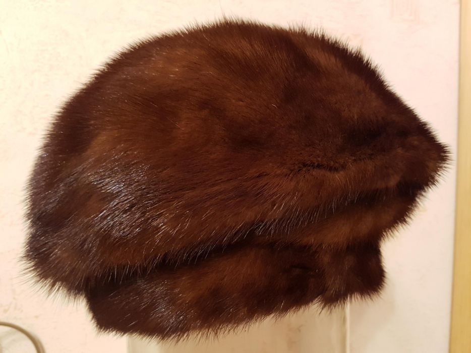 Норковый берет новый