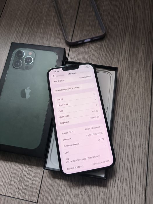 iPhone 13 pro max  128gb baterie 100%