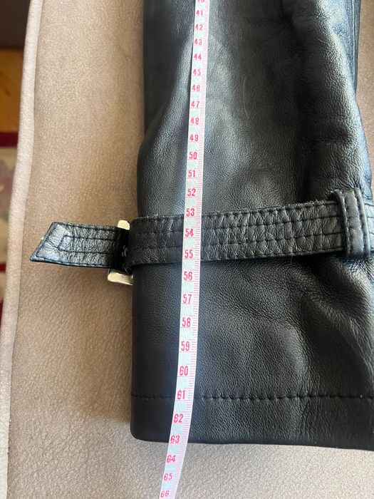 Extin дамско кожено черно манто