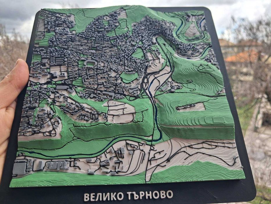 Велико Търново на длан! История и релеф в 3D декоративен макет