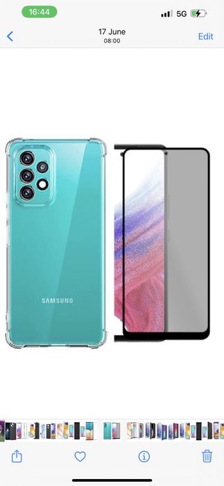 Samsung A13/A33/A34/A05/A15/A16 Husa Bumper Soc Case si Folie Sticla