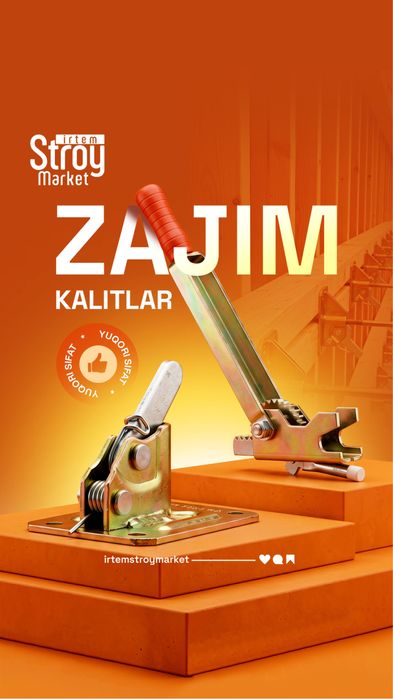 Зажим пружинный оцинкованный-Çiroz -Ciroz-Чироз 4мм TÜRKİYE