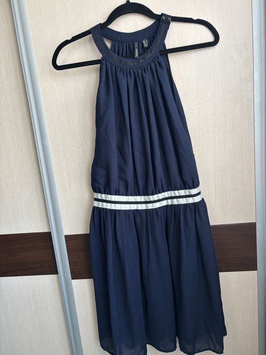 Тъмно синя  рокля Mango